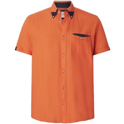 Babista herren Overhemd Met Korte Mouwen - 39/40 - lichtrood - Plus Size