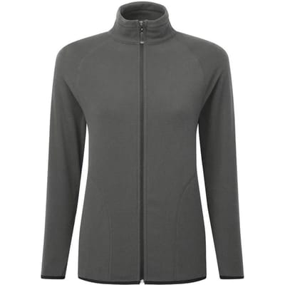 Signature Microfleece Tagless Fleecejack met rits voor dames/dames (Houtskool)