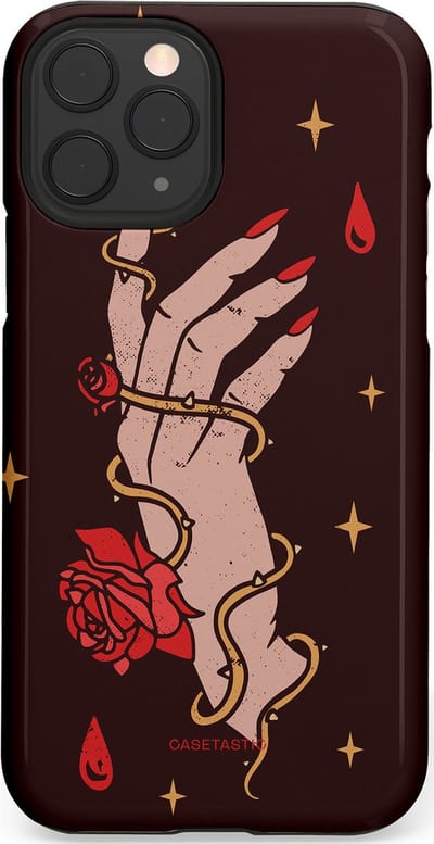 Casetastic Hoesje Geschikt voor Apple iPhone 11 Pro - Stijlvolle Beschermende Duo-layer Case - Hartslag van tijd