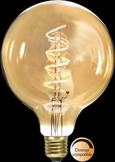 G125 Globelamp - E27 - 3.2W - Super Warm Wit - 2200K - Dimbaar