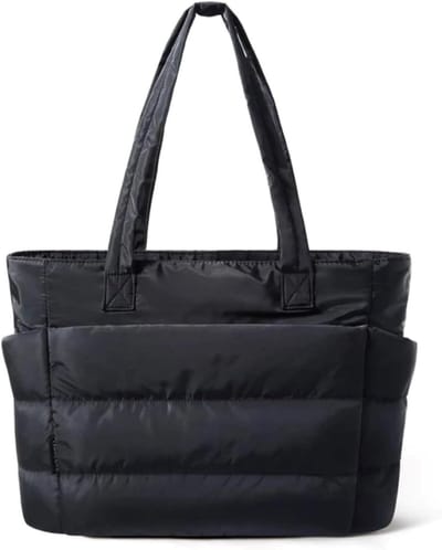 Grote Dames Shopper Tas van 20 Liter, Waterdichte Winkel- en Werk Tas met Rits voor Reizen en Fitness