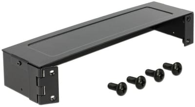 10'' Patch Panel behuizing 1U - metaal / zwart