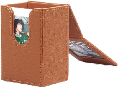 Opbergzak voor Foto's en Films - Geschikt voor Instax Films en Kpop Fotokaarten - Bruine Fototas voor 54x86mm Afdrukken