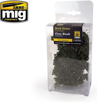 AMMO by Mig Jimenez Modelbouwdecoratie - MIG 8373 Fine Bush - Dark Green Vegetation Kunstgroen