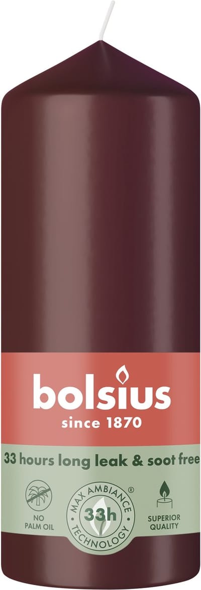 Bolsius Stompkaars 150/58 Velvet Red (1 stuk)