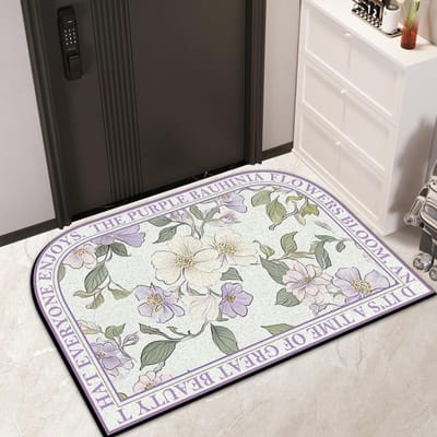 Voordeur Bloemrijk Zijde Vloermat Huis Entree Deur Vuilmat Buiten Vuilbestendig Stofverwijdering Kan Op Maat Gemaakt Tapijt 40 * 60CM Silk Ring