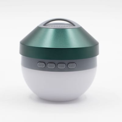 Green Camping Hanging Light and Mini Speaker