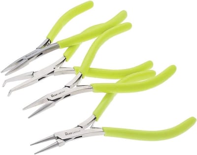 Microfine Tangen Set - 4-delige Set voor Delicate Sieraden en Kralenwerk