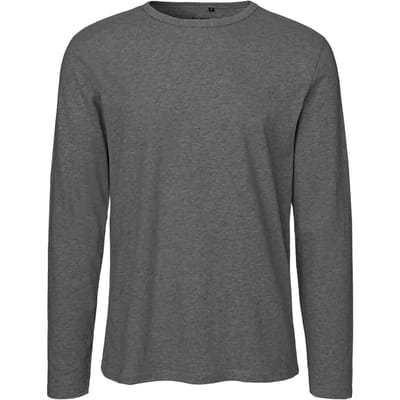 Neutral Men´s Long Sleeve T-Shirt NE61050 - Dark Heather - S