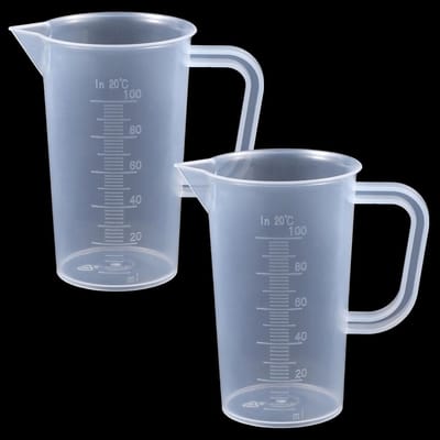 Maatbekers klein, kunststof mini transparante maatbeker precisiemaatbeker met weegschaal, mini-maatbeker, doseerhulp voor wasmiddel, keuken, bakken, laboratorium, koken