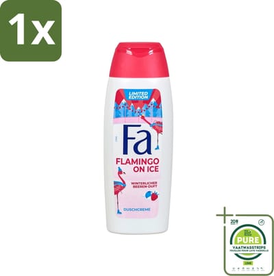 1 x Fa - Douchegel - Winter Flamingo On Ice - Verfrissend & Koel - Hydraterend - 250 ml - Douchegel - Winterflamingo - Winterflamingo On Ice - Hydraterende Douchegel - Frisse Geur
