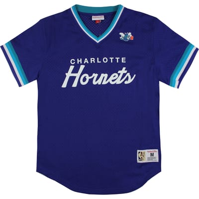 Mitchell & Ness Charlotte Hornets Special Script Mesh Heren T-shirt