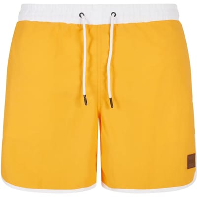 Urban Classics - Retro Zwemshorts - S - Geel