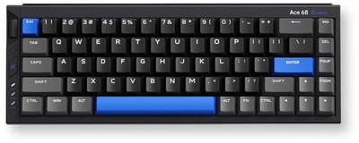 MCHOSE Ace 68 Turbo (Cyber Black) - Gaming Toetsenbord - Zonder Numpad - Engels (US international) - Zwart