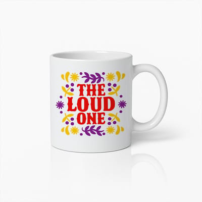 The Loud One Mok – 330 ml Grappige Koffiebeker – Opvallend en Kleurrijk Ontwerp – Perfect Cadeau voor Vrienden, Familie of Collega’s