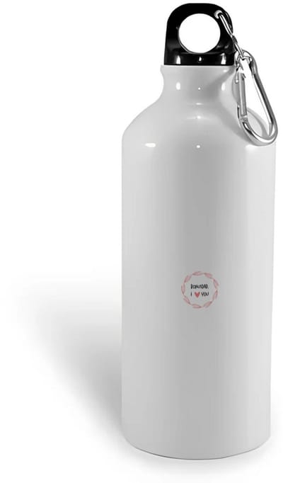 Hacebo® - bonusdad I love you waterfles - Papa - de liefste bonusvader - vader cadeautjes - vaderdag - verjaardagscadeau - verjaardag - cadeau - geschenk - kado - gift - vader artikelen - water fles - 400ML