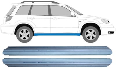 Reparatie dorpel voor Mitsubishi Outlander 2003-2007 / Links + Rechts / Set