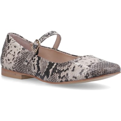 Hush Puppies Pasha Leren Dames Slangen Ballerina's
