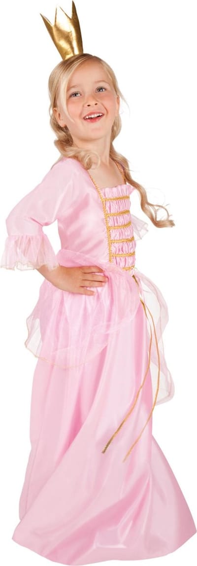 Roze prinseskostuum voor meisjes - Verkleedkleding - 122/134