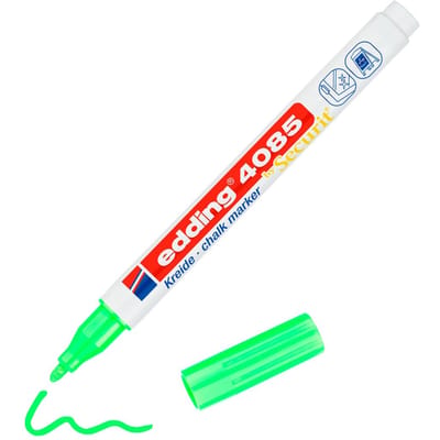 Edding 4085 krijtmarker (1-2 mm rond) Neon Groen