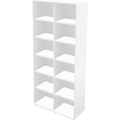 Schäfer Shop Genius Boekenkast TETRIS WALL, 6 HC, B 1000 x D 420 x H 2250 mm, wit