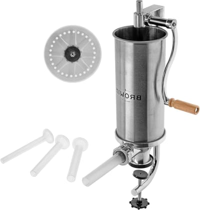 Worstvuller - Vleesvuller - Worst Maken - Handmatige Bediening - 4 Kilogram - Zilver