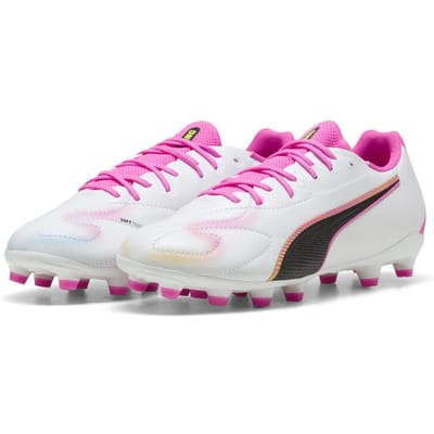 Puma Voetbalschoenen voor kinderen, model King Match, voor harde ondergrond (Roze)