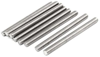 M10 Schroefdraadstang 130 mm - Roestvrij Staal 304 - 10 Stuks - Volledige Schroefdraad