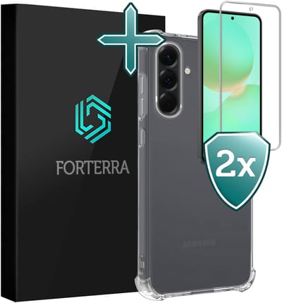 Hoesje Met Screenprotector - 2 stuks - Geschikt voor Samsung Galaxy A36 - Sterk & Shockproof - Back Cover - Siliconen Case - Telefoon Hoes - Shock Proof - Transparant