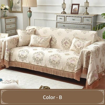 Europese Chenille Bankhoes All-season Universele Bankdoek Jacquard Stof Woondecoratie Volledige Dekking Bankkussenhoes Deksel 185x200cm