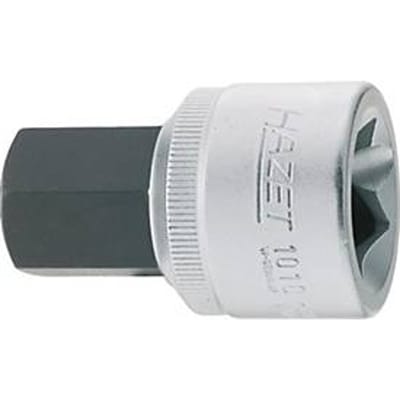 HAZET dopsleutel 1010-14, 3/4 inch binnenzeskant SW 14 mm, CV-staal, verchroomd, gepolijst, DIN 7422