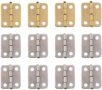 Solidchoice - Set van 12 Antieke IJzeren Scharnieren voor Deuren en Meubels