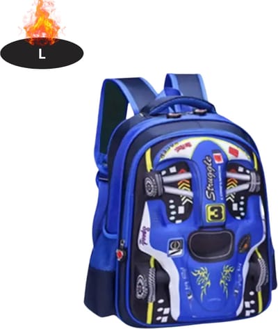 Livano Kinder Rugzak - Jongen - Meisje - Schooltas - Backpack - Blauw - L