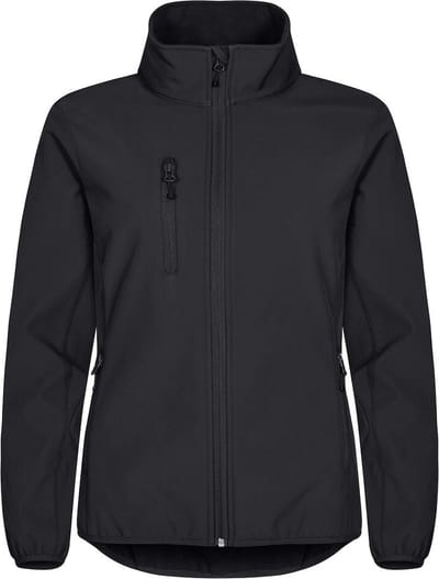 Clique Softshell jas Basic Dames - Zwart - Maat XS / 34