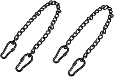 Hangstoel Ketting - Schommel Ketting - Tuin Ontspanning - Roestvrij Staal - 66 cm - Zwart