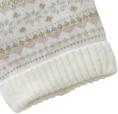 Vertbaudet Jacquard babyset muts + snood + wanten/handschoenen voor meisjes