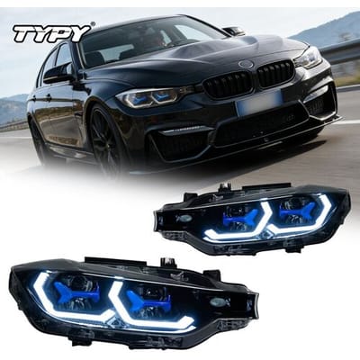 TYPY Set van 2 LED-koplamp lichtunits voor BMW F30 F35 2012-2019 met automatische DRL, mistlamp, remlicht en richtingaanwijzers