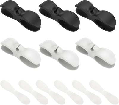 Kabel Organizer voor Keukenapparatuur, 6 Stuks Zelfklevende Kabel Winder voor Mixer, Toaster en Koffiezetapparaat, Ruimtebesparend en Opgeruimd