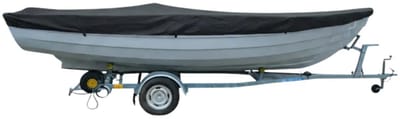 Bootzeil Afdekzeil 600D Luxe Zwart | 490-550cm lang x 240cm breed