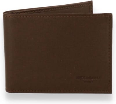 Hexagona Heren Portefeuille | Bruin | Maat: One Size