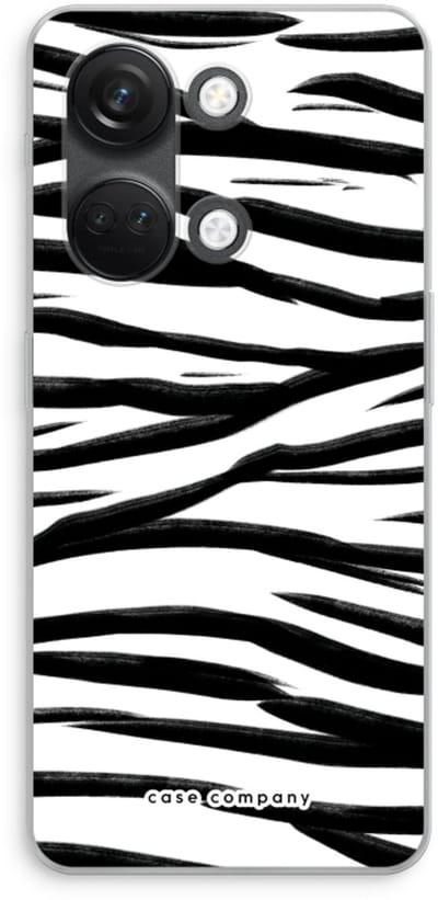 Case Company® - Hoesje geschikt voor OnePlus Nord 3 hoesje - Zebra pattern - Soft Cover Telefoonhoesje - Bescherming aan alle Kanten en Schermrand