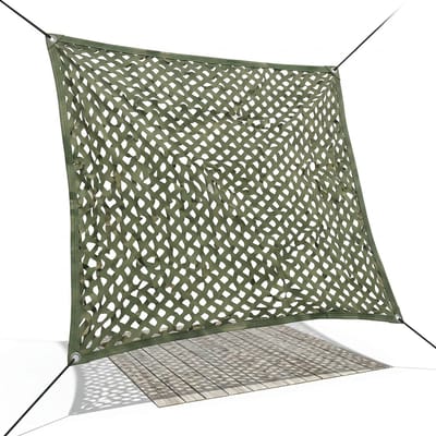 Cheqo® Schaduwdoek - Camouflagedoek - Camouflage Doek - Camouflage Net - Camo Net - Camo Doek - Schaduw Net - Schaduwdoek Groen - Schaduwdoek Tuin - Schaduwdoek Camping - Schaduwdoek Balkon