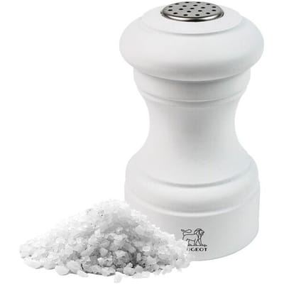 (6 stuks) PEUGEOT BISTRO - Zoutvaatje - Hout - Wit mat - Hoogte: 90mm