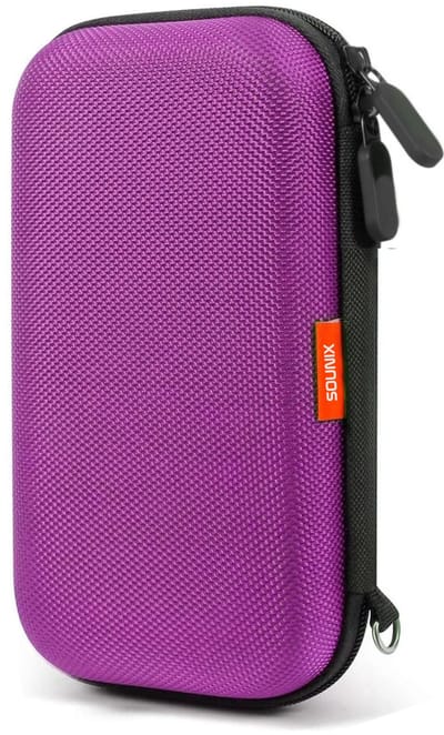 Sounix Harde Schijf Tas - 2.5 inch / 3.5 inch - Hard Cover Case - Powerbank Hoes - Geschikt Voor Extreme Portable SSD - Rose red