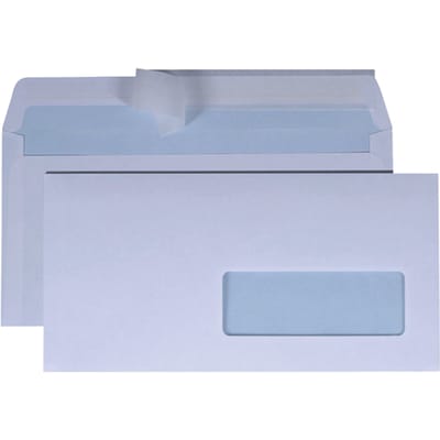 Envelop Quantore 114x229mm venster 4x11cm rechts zelfkevend 50 stuks