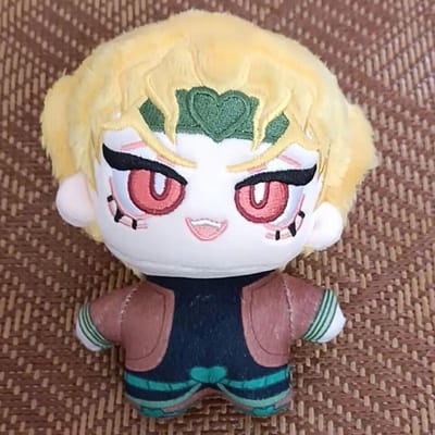 Anime Dio Brando Knuffelspeeltje Hanger 10cm Schattige Jojo's Bizarre Adventure Knuffelpop Sleutelhanger Kerstcadeau Halloween Rugzak Poppen 10cm white