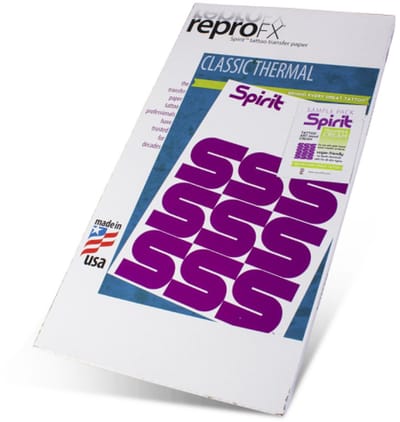 Spirit Classic - Doos met 100 Paars Thermische Transfer Hectograaf Papier (21,5 x 35,5cm) | Tattoo stencil | Vegan | Transfer Paper | EXTRA LONG