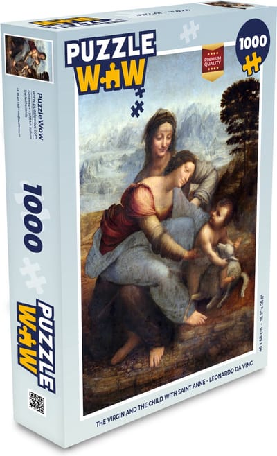 Puzzel The virgin and the child with Saint Anne - Leonardo Da Vinci - Legpuzzel - Puzzel 1000 stukjes volwassenen
