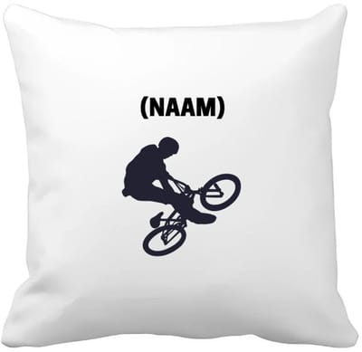 Akyol - bmx met eigen naam Kussen hoes - Sport - fietser - fiets - 40 bij 40 cm