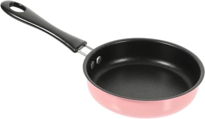 Mini Koekenpan - Koekepan Steakpan - Eieren Bakken - Antiaanbaklaag - 25x13x3 cm - Roze